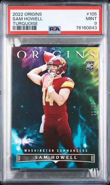 2022 Panini Origins Sam Howell Turquoise #105 card image