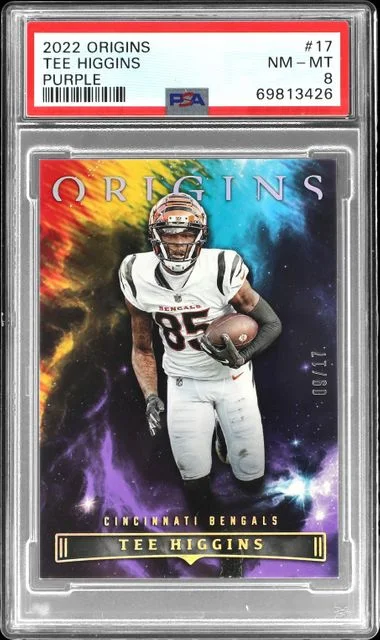 2022 Panini Origins Tee Higgins Purple #17 card image