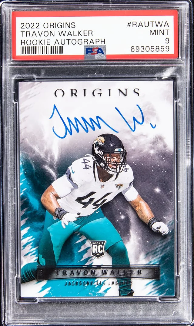 2022 Panini Origins Travon Walker Autograph #RAU-TWA card image