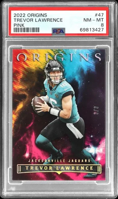 2022 Panini Origins Trevor Lawrence Pink #47 card image