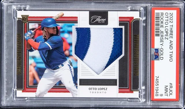 2022 Panini Otto Lopez Three And Two Jersey Gold #RJOL card image