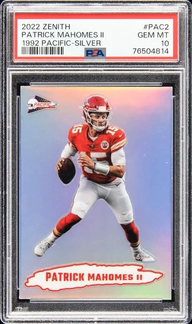 2022 Panini Pacific Silver Pac2 Patrick Mahomes II Zenith #1992 card image