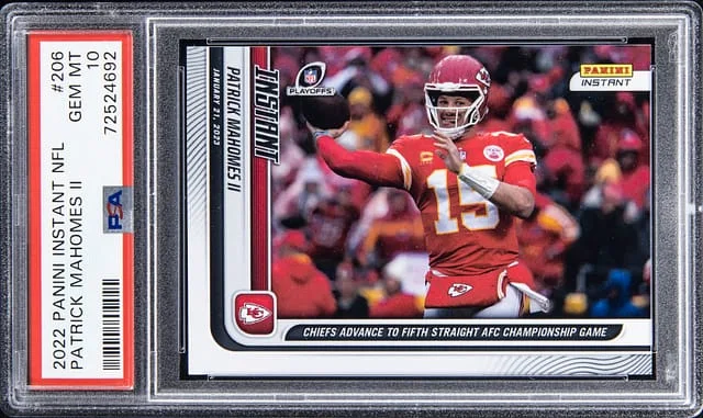 2022 Panini Patrick Mahomes II Instant NFL #206 card image