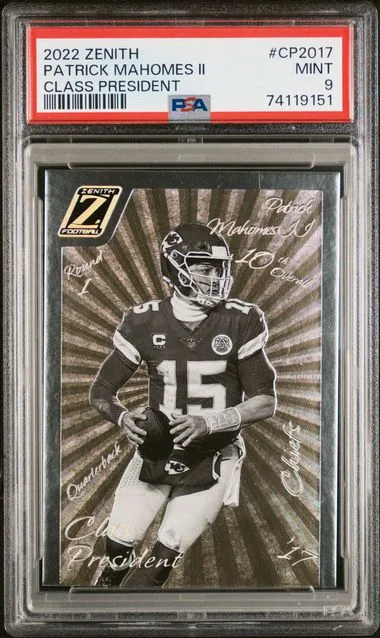 2022 Panini Patrick Mahomes II Zenith Class President #CP-2017 card image