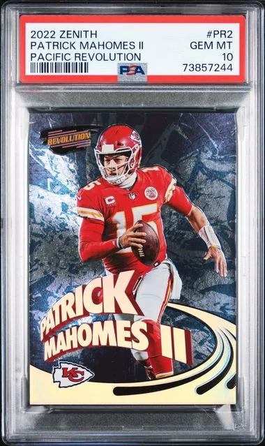 2022 Panini Patrick Mahomes II Zenith Pacific Revolution #PR-2 card image