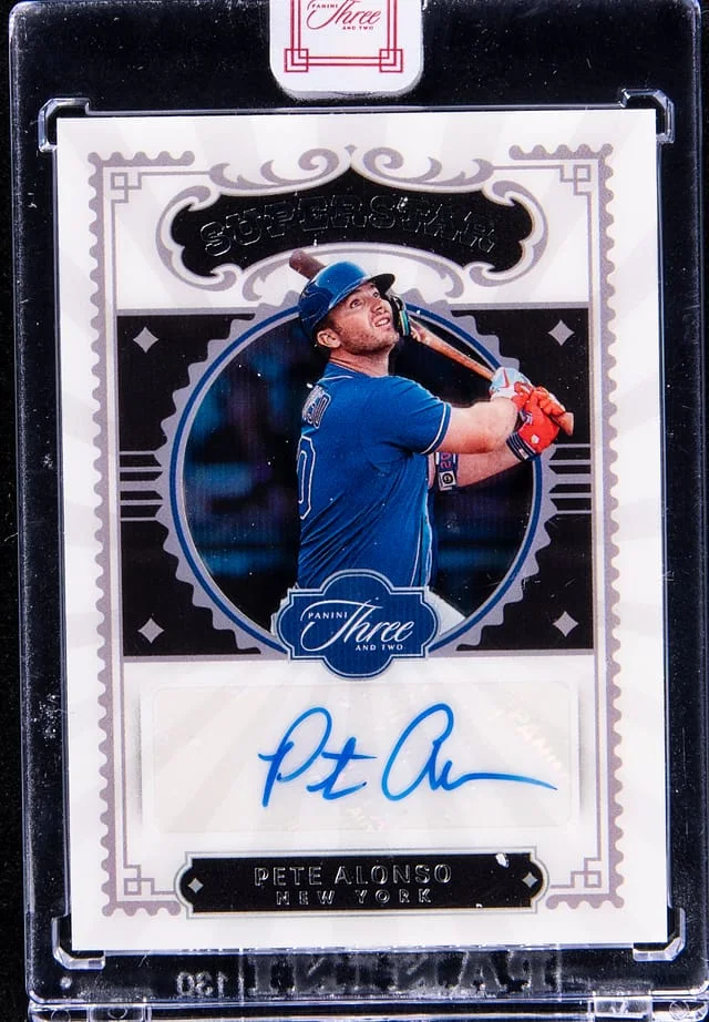 2022 Panini Pete Alonso Three and Two Superstar Signatures #SS-PA card image