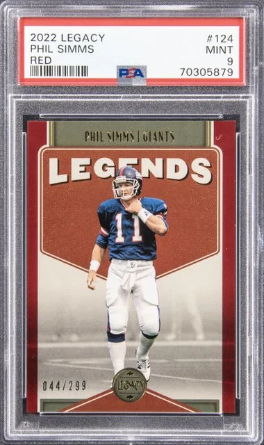 2022 Panini Phil Simms Legacy Red #124 card image