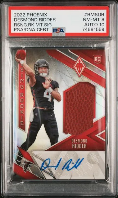 2022 Panini Phoenix Rising Material Signatures Rmsdr Desmond Ridder #no-number card image