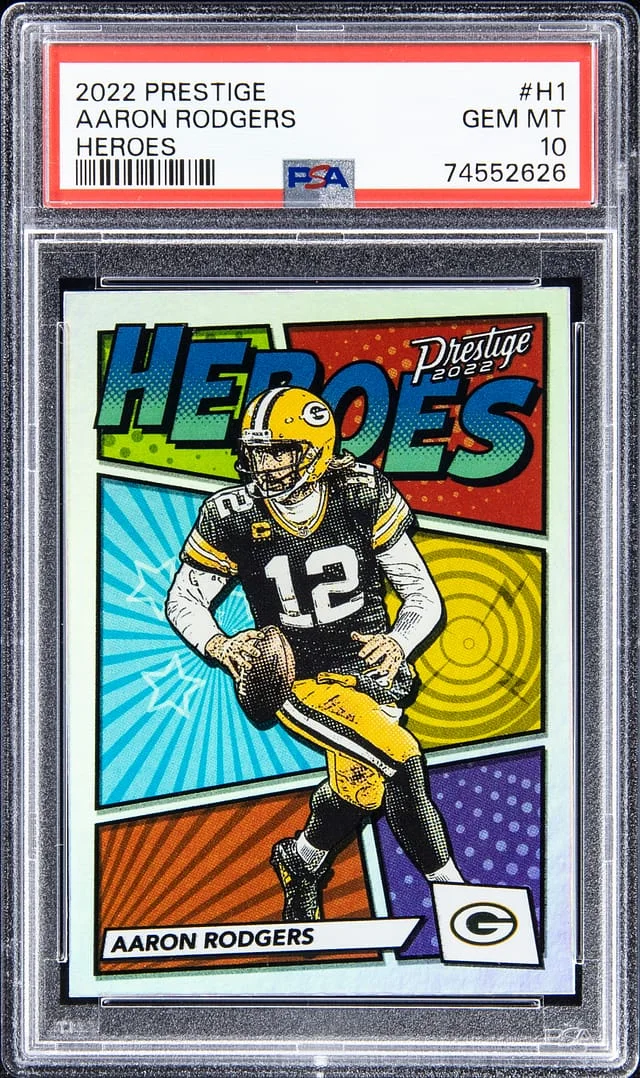 2022 Panini Prestige Aaron Rodgers Heroes #H1 card image