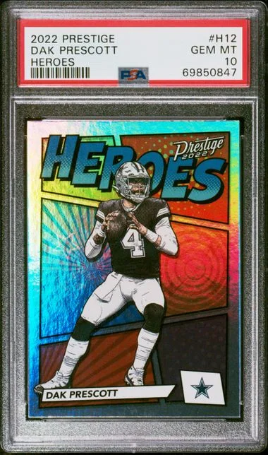 2022 Panini Prestige Dak Prescott Heroes #H-12 card image