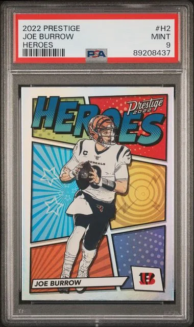 2022 Panini Prestige Joe Burrow Heroes #H2 card image