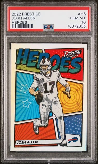 2022 Panini Prestige Josh Allen Heroes #H6 card image