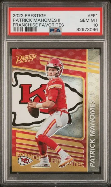 2022 Panini Prestige Patrick Mahomes II Franchise Favorites #Ff1 card image