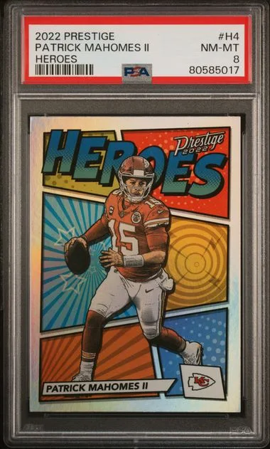 2022 Panini Prestige Patrick Mahomes II Heroes #H-4 card image