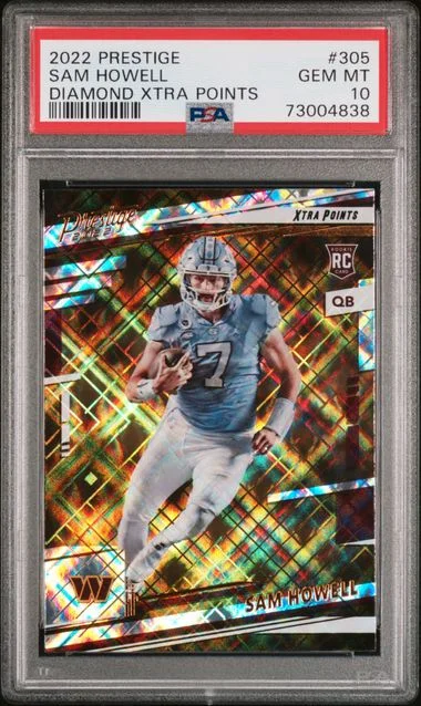 2022 Panini Prestige Sam Howell Diamond Xtra Points #305 card image
