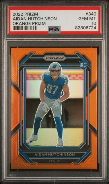 2022 Panini Prizm Aidan Hutchinson Autograph #340 card image
