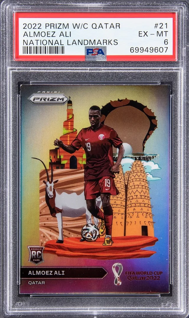 2022 Panini Prizm Almoez Ali World Cup Qatar National Landmarks #21 card image