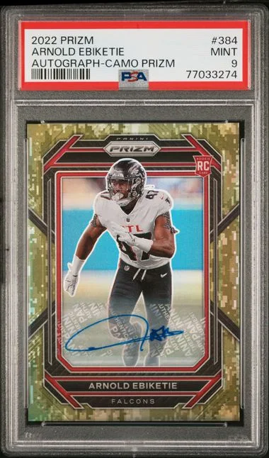 2022 Panini Prizm Arnold Ebiketie Purple Ice Prizm #384 card image