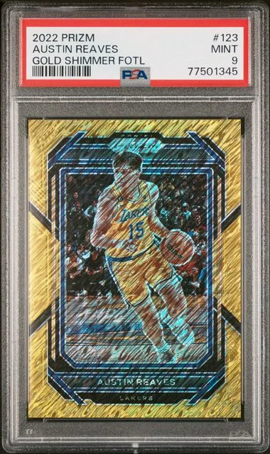 2022 Panini Prizm Austin Reaves Red Prizm #123 card image