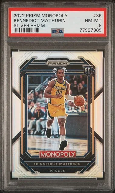 2022 Panini Prizm Bennedict Mathurin Monopoly #36 card image
