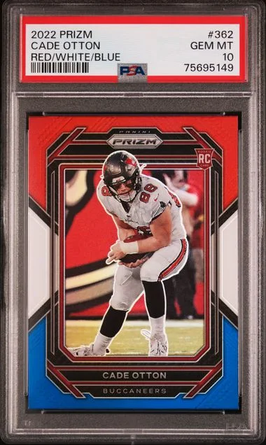 2022 Panini Prizm Cade Otton Red/White/Blue Prizm #362 card image