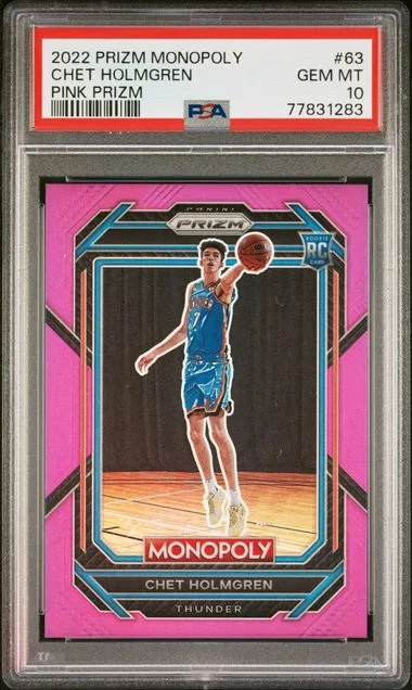 2022 Panini Prizm Chet Holmgren Monopoly #63 card image
