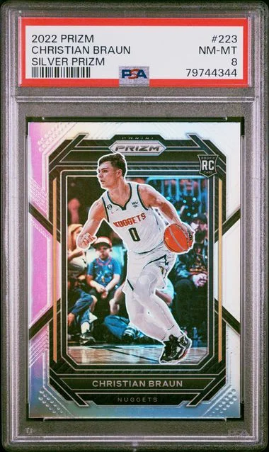 2022 Panini Prizm Christian Braun Silver Prizm #223 card image