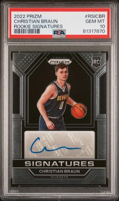 2022 Panini Prizm Christian Braun Signatures #RSICBR card image