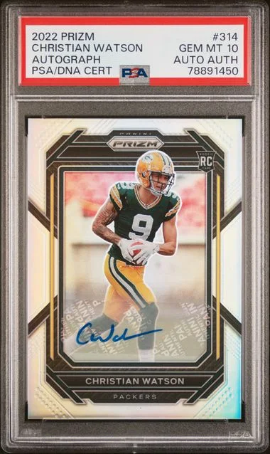 2022 Panini Prizm Christian Watson Pandora #314 card image