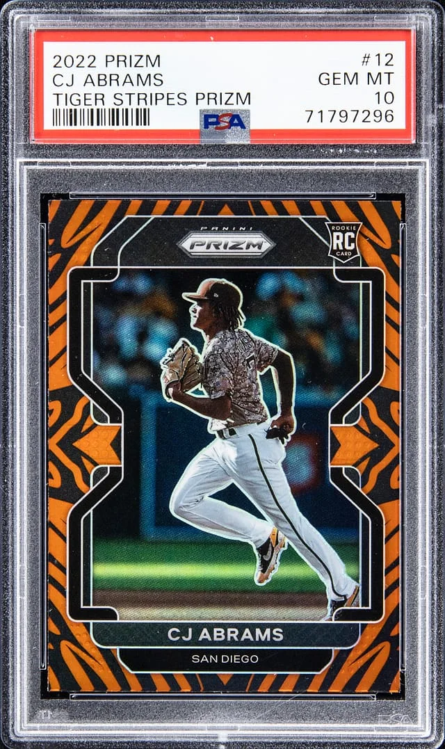 2022 Panini Prizm CJ Abrams Tiger Stripes #12 card image