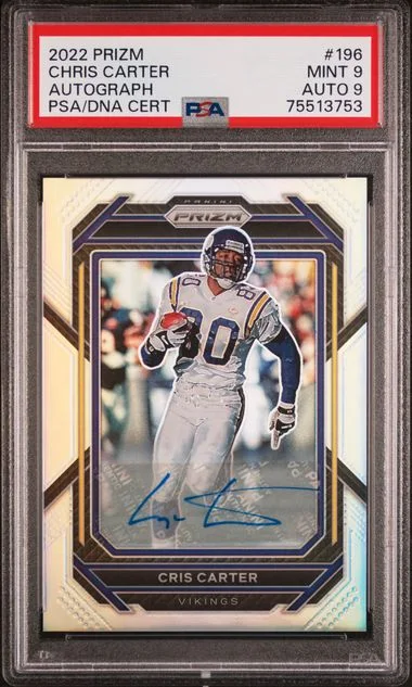 2022 Panini Prizm Cris Carter Autograph #196 card image