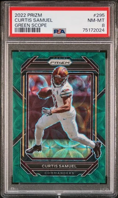 2022 Panini Prizm Curtis Samuel Green Scope #295 card image