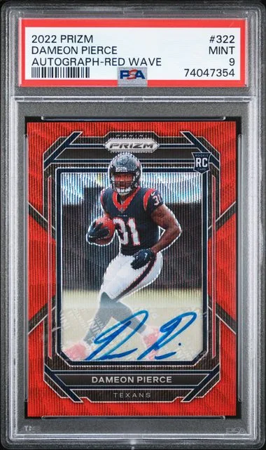 2022 Panini Prizm Dameon Pierce Gold Vinyl #322 card image