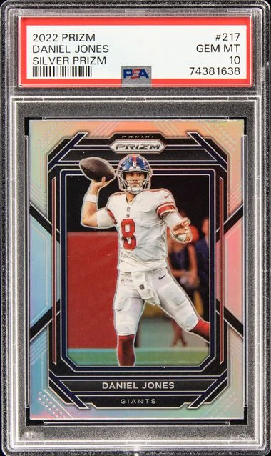 2022 Panini Prizm Daniel Jones Silver Prizm #217 card image