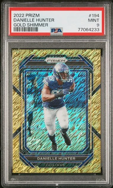 2022 Panini Prizm Danielle Hunter Gold Shimmer #194 card image