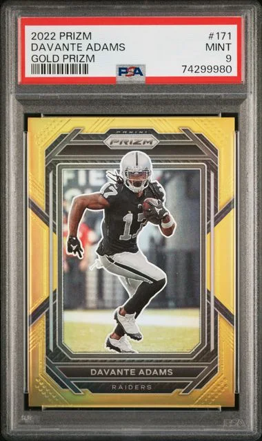 2022 Panini Prizm Davante Adams Gold Prizm #171 card image