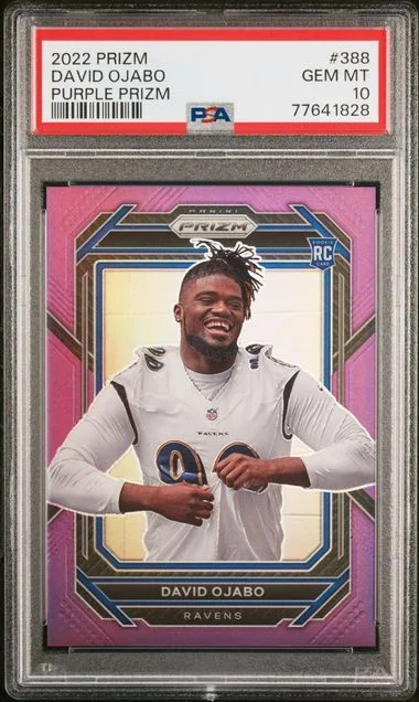 2022 Panini Prizm David Ojabo Purple Prizm #388 card image