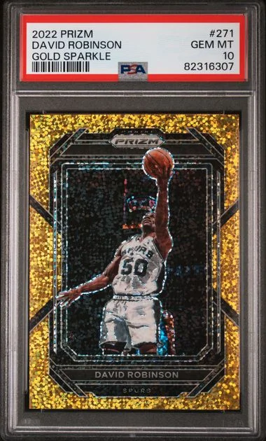 2022 Panini Prizm David Robinson Gold Sparkle #271 card image