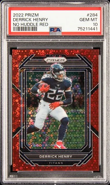 2022 Panini Prizm Derrick Henry No Huddle Red #284 card image