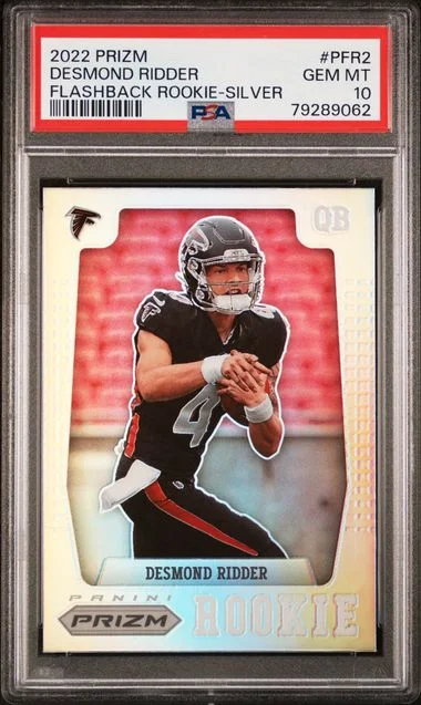 2022 Panini Prizm Desmond Ridder Prizm Flashback Silver Prizm #PFR-2 card image
