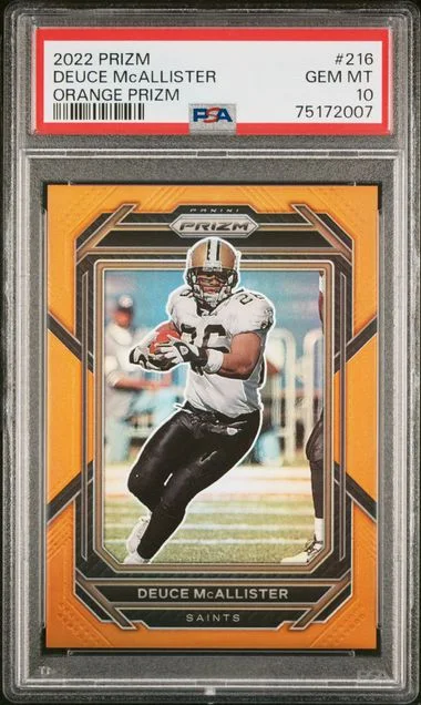 2022 Panini Prizm Deuce Mcallister Orange Prizm #216 card image