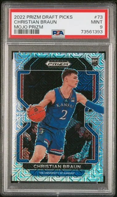 2022 Panini Prizm Draft Picks Christian Braun Mojo Prizm #73 card image