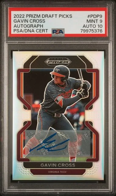 2022 Panini Prizm Draft Picks Gavin Cross Autograph #PDP9 card image