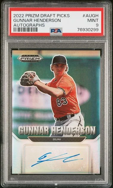 2022 Panini Prizm Draft Picks Gunnar Henderson Autograph #AUGH card image