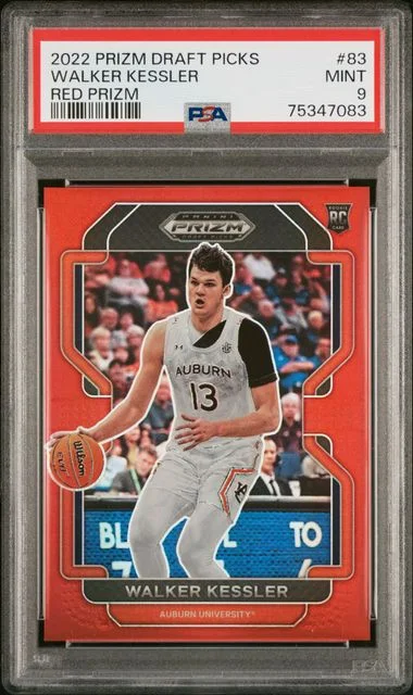 2022 Panini Prizm Draft Picks Walker Kessler Red Prizm #83 card image