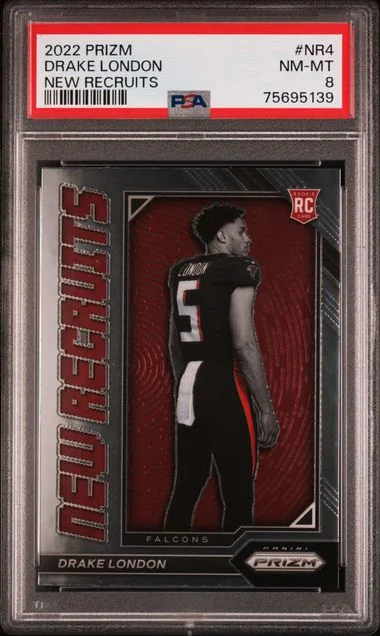 2022 Panini Prizm Drake London New Recruits #NR-4 card image