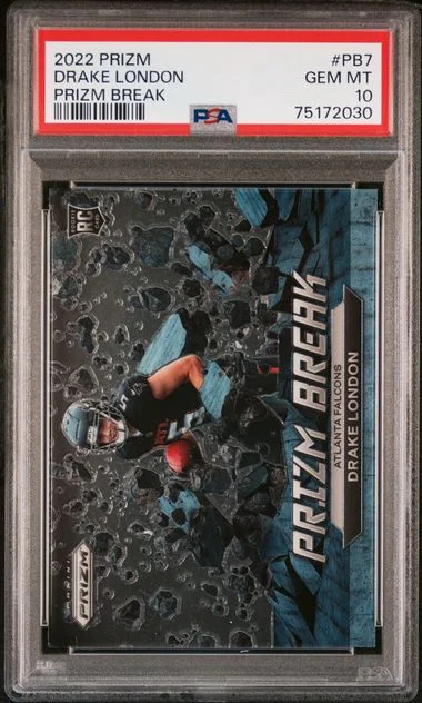 2022 Panini Prizm Drake London Prizm Break #Pb7 card image