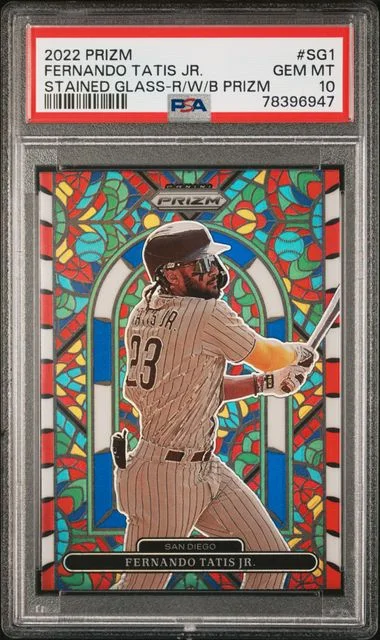 2022 Panini Prizm Fernando Tatis Jr. Stained Glass #SG1 card image