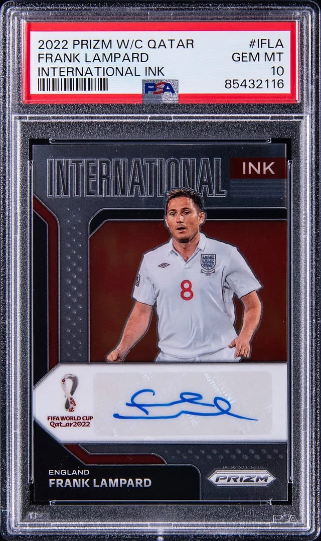 2022 Panini Prizm Frank Lampard World Cup Qatar International Ink #IFLA card image