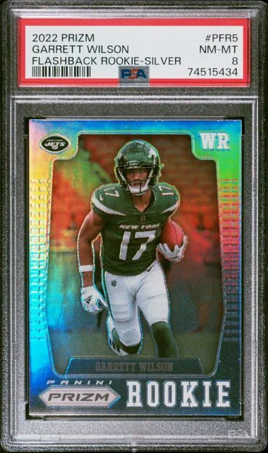 2022 Panini Prizm Garrett Wilson Prizm Flashback Silver #Pfr5 card image